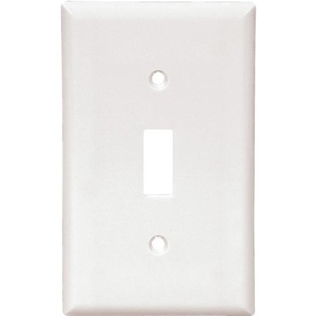 EATON WIRING DEVICES 2134W Wallplate, 412 in L, 234 in W, 1 Gang, Thermoset, White, HighGloss 2134W-10-L